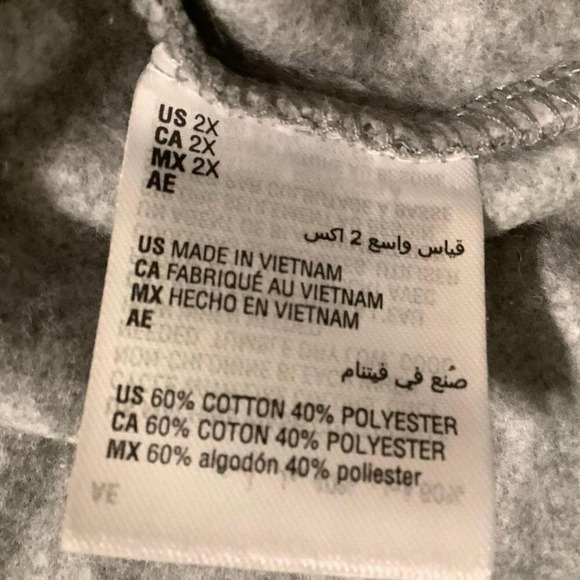 NWT Ideology gray hoodie sweatshirt size 2X - Picture 5 of 5